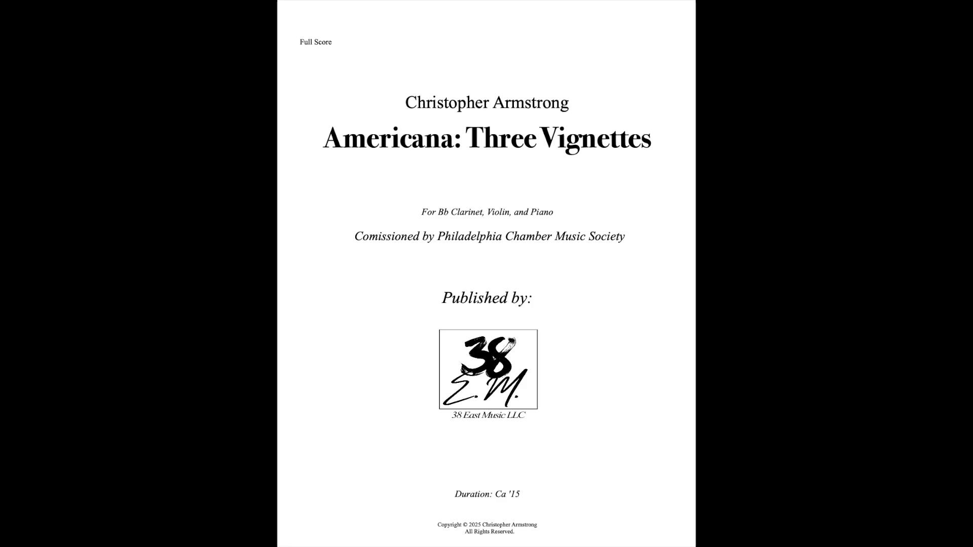 Americana: Three Vignettes